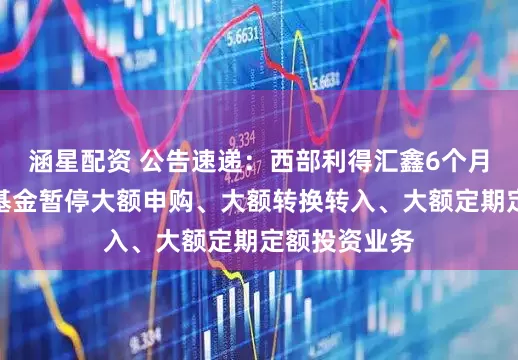 涵星配资 公告速递：西部利得汇鑫6个月持有期混合基金暂停大额申购、大额转换转入、大额定期定额投资业务
